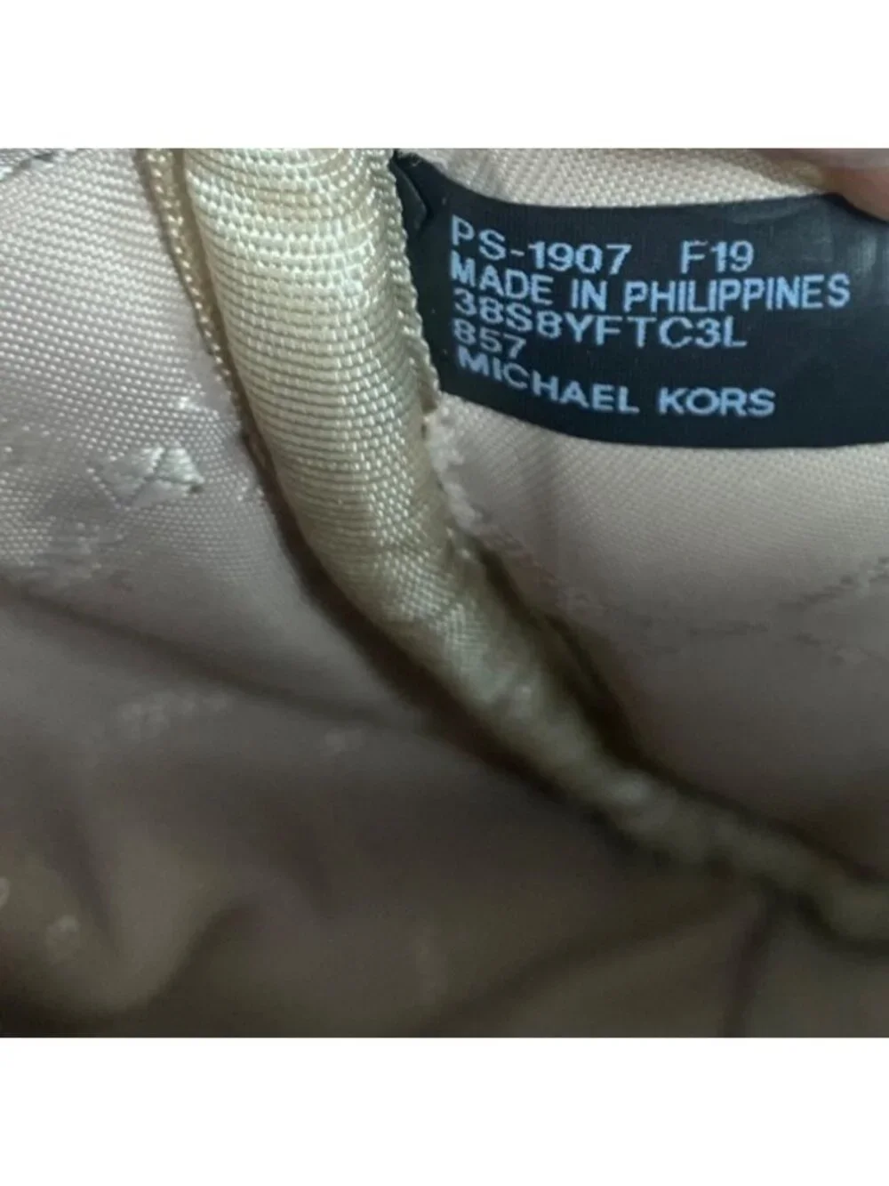 Michael Kors Fulton Blush Pink Pebbled Leather Crossbody Bag Gold Chain Strap